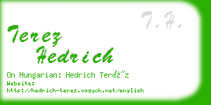 terez hedrich business card